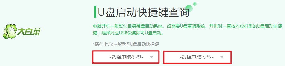 7-u盘启动快捷键查询