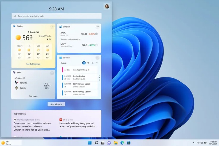 Win11任务栏上天气部件https://www.dabaicai.com/help_1150.html