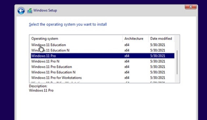 7-选择其他win11版本
